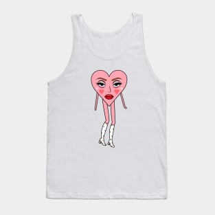 Cherry Dream Lovers  Heart Tank Top